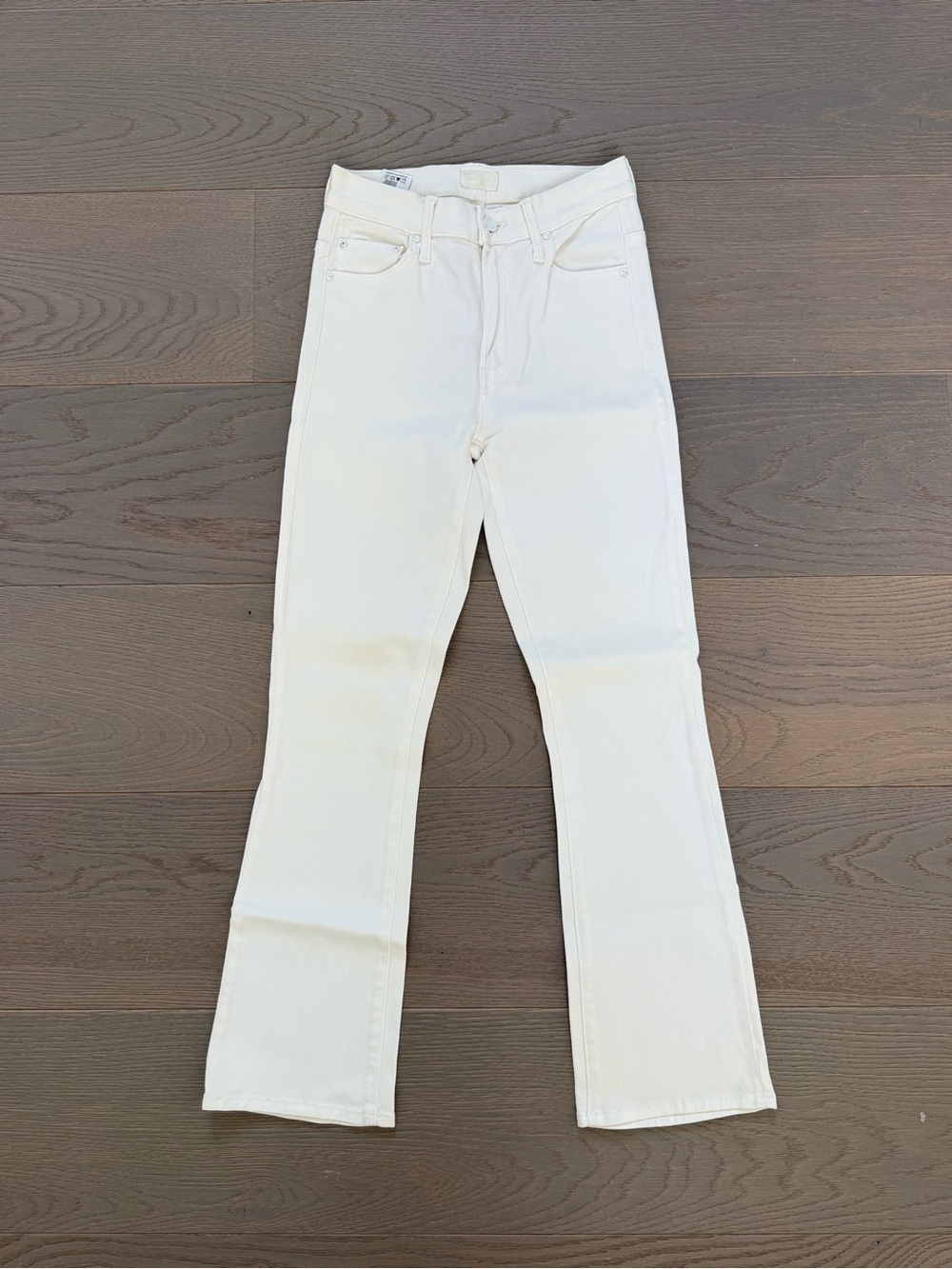 MOTHER White Flare Jeans